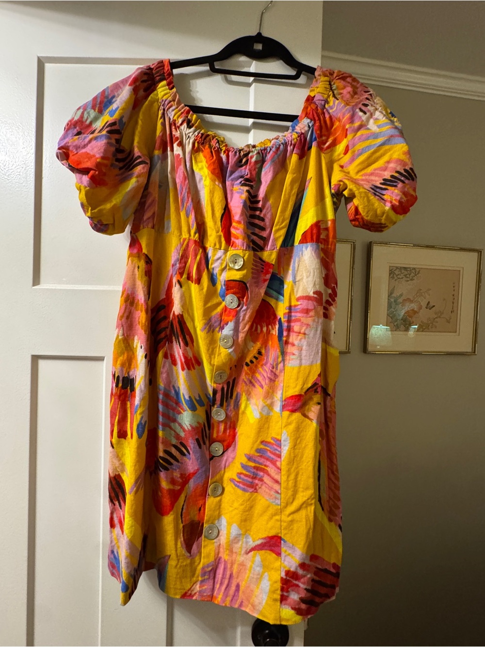 Farm Rio Macaws print dress - XL
